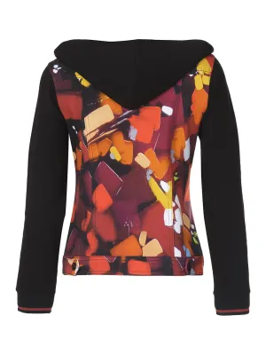 Simply Art Dolcezza: Insolite Abstract Art Soft Denim Hoodie Jacket