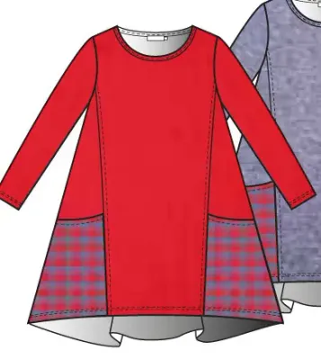 G!oze: Incredibly Comfy Tile Flared Cotton Tunic