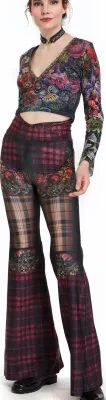 IPNG By Wild Curves: Back To Black Tartan Pants