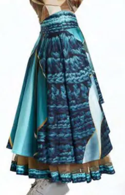 IPNG: 6TH Sense Layered Illusion Midi Skirt