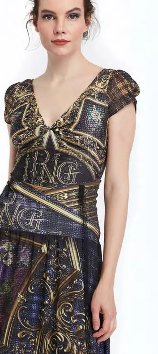 IPNG: Back To Black Tartan Illusion Blouse