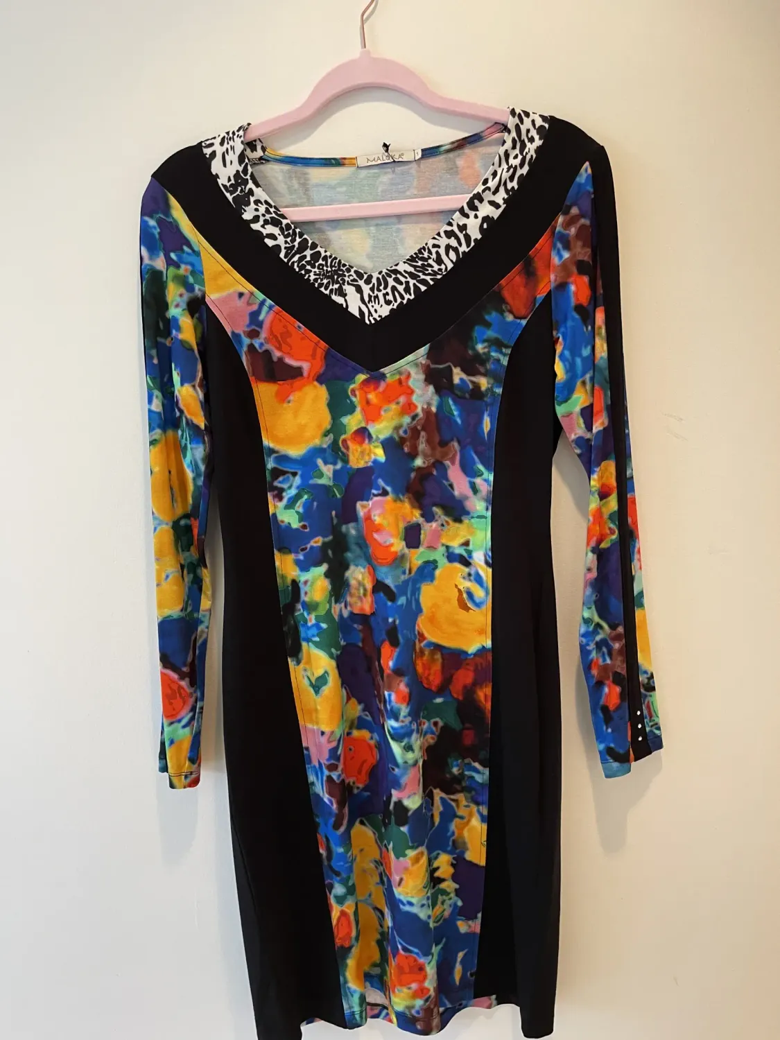 Maloka: Carried Away In Color Contrast Dress