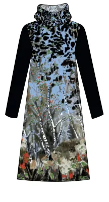 Maloka: Enchanted Forest Flared Dress