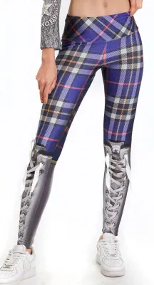 IPNG: Fall Conversations Tartan Illusion Legging