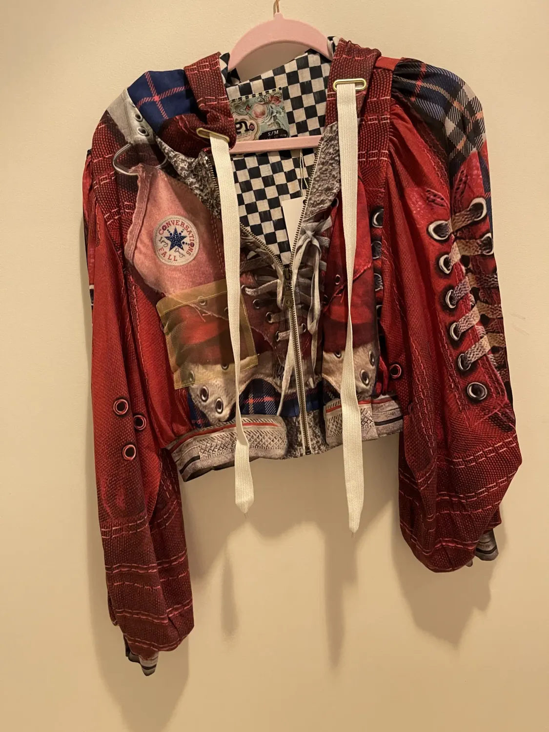 IPNG: Fall Conversations Illusion Hoodie Puff Jacket