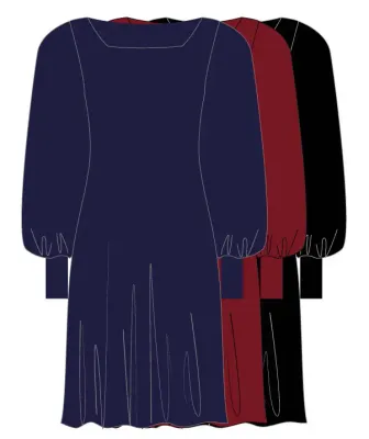 Paul Brial: Rouge Love Flared Dress