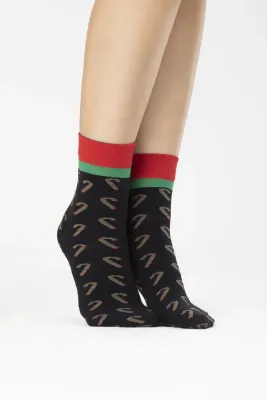 Fiore: Candy Cane 40 Denier Socks