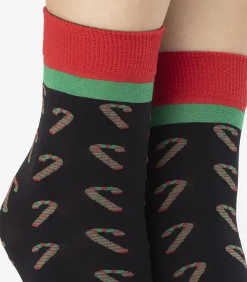 Fiore: Candy Cane 40 Denier Socks