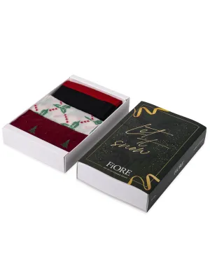 Fiore: Let It Snow Sock Trio Box