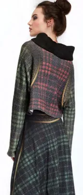 IPNG: Back To Black Tartan Pullover