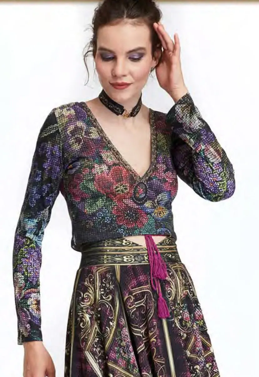 IPNG: Back To Black Blooming Tartan Shirt Mini