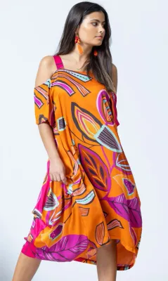 G!oze: Lush Lychee Swivel Dress/Tunic