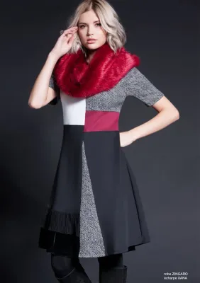 Maloka: Diamond Twist Jacquard Dress