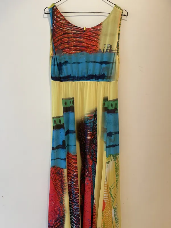 Save The Queen: Color Me Happy Long Flared Dress
