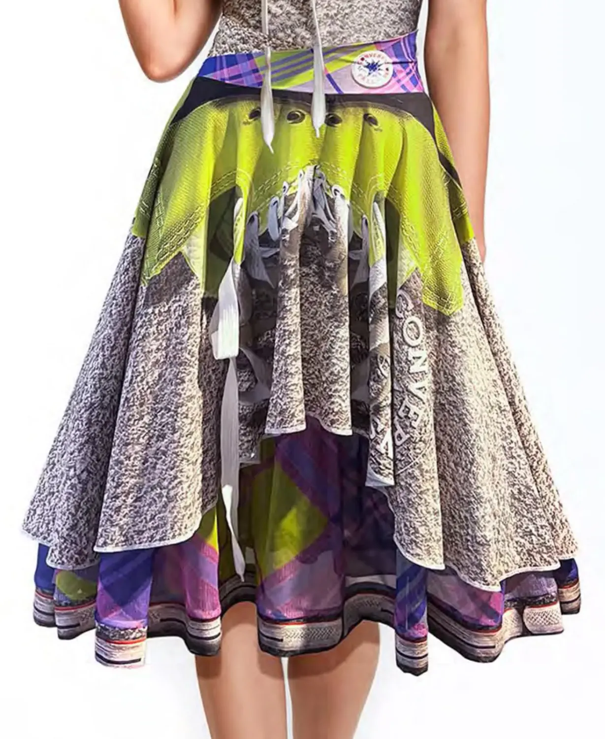 IPNG: Fall Conversations Midi Flared Illusion Skirt