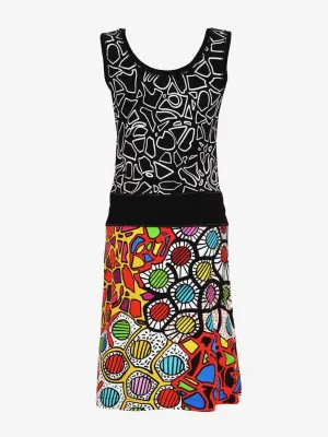 Simply Art Dolcezza: Mistral X3 Drawstring Abstract Art Dress