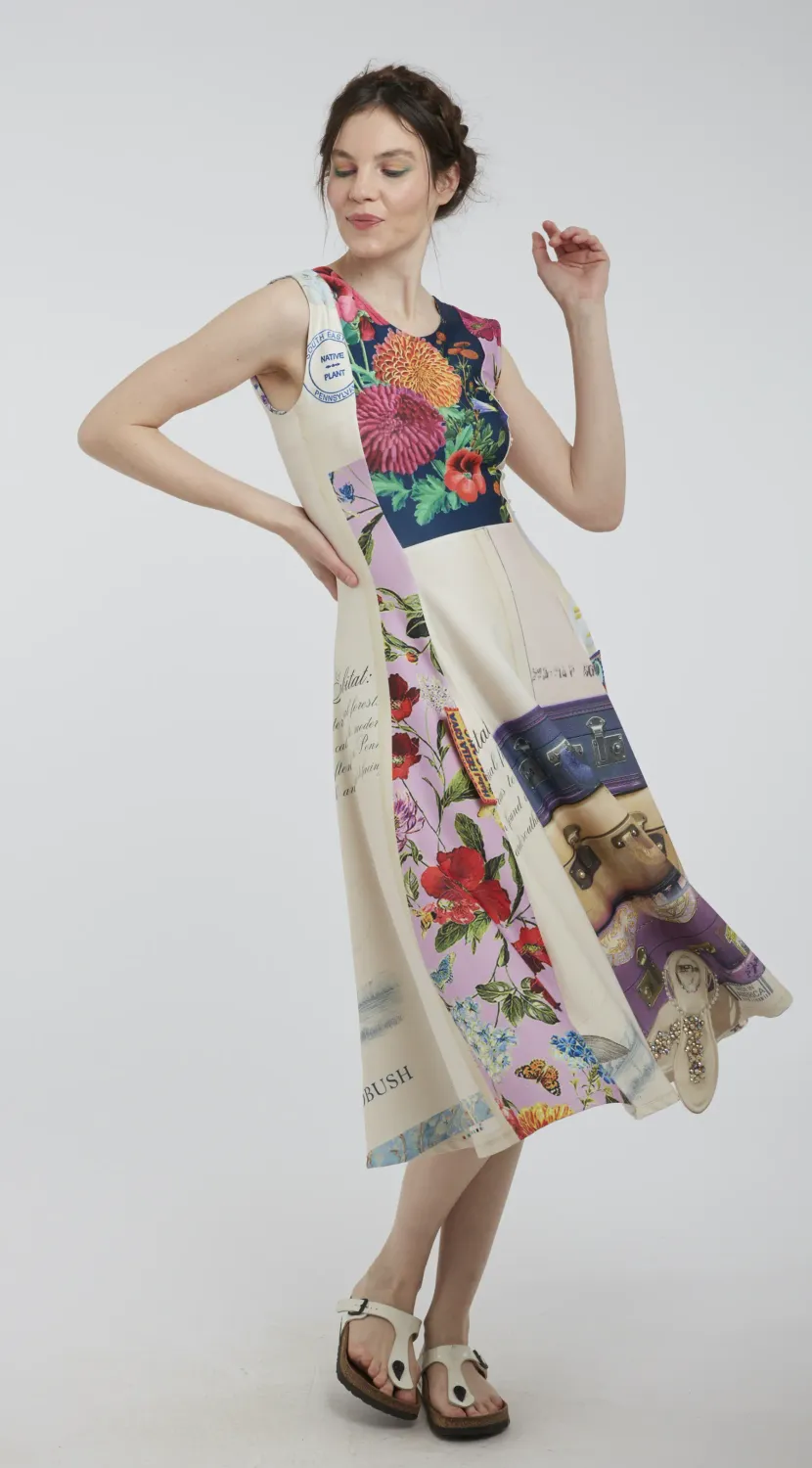 IPNG: Let's Go Luggage Illusion Flared Dress