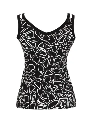 Simply Art Dolcezza: Mistral X3 Abstract Art Tank Pullover