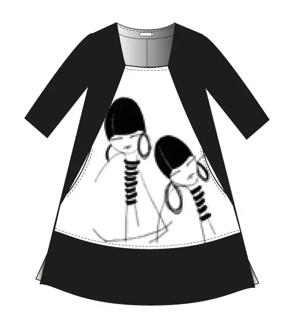 G!oze: Familiar Faces Tunic Dress
