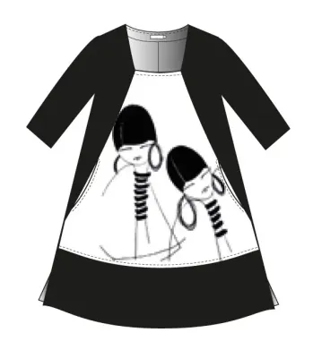 G!oze: Familiar Faces Tunic Dress