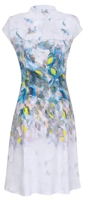 Simply Art Dolcezza: Bath Of Nature Abstract Art Flared Dress