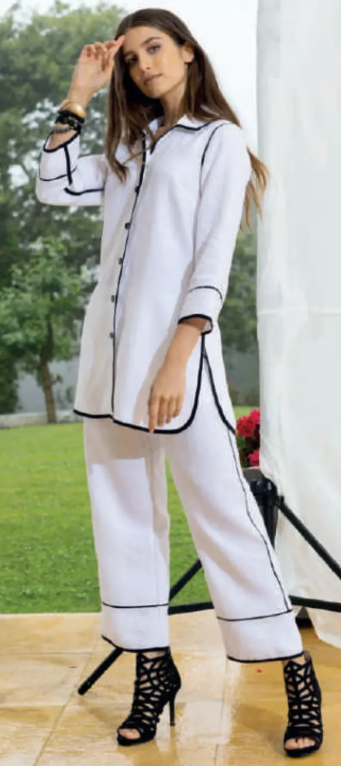 Maloka: Ralphe and Emily Linen Wide Leg Pants