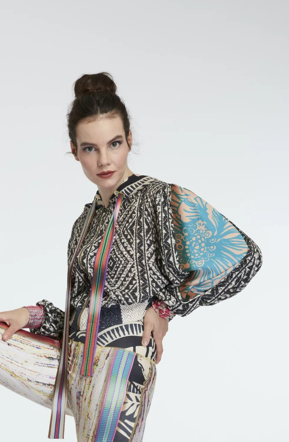 IPNG: Red Hot Illusion Hoodie Puff Jacket