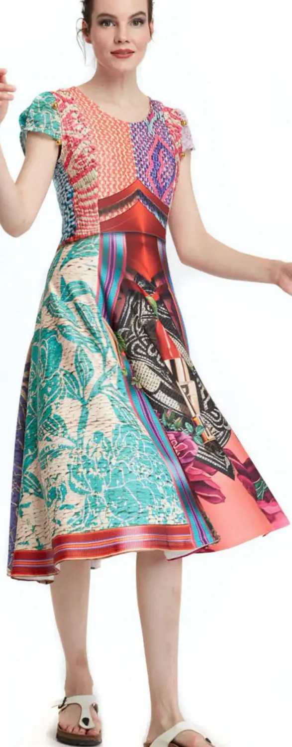 IPNG: Red Hot Illusion Zip Dress