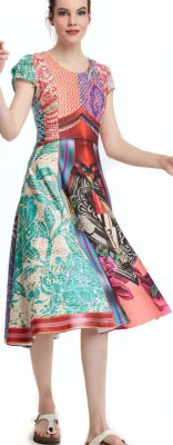 IPNG: Red Hot Illusion Zip Dress