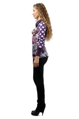 Savage Culture: Purple Rose Wendy Cardigan Tunic