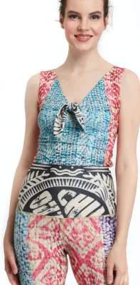 IPNG: Red Hot Illusion Patchwork Top