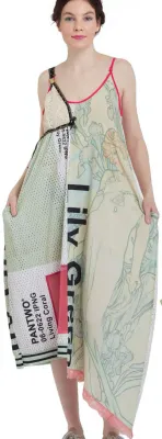 IPNG: Pantwo Greek Goddesses 3D Illusion V Cut Dress