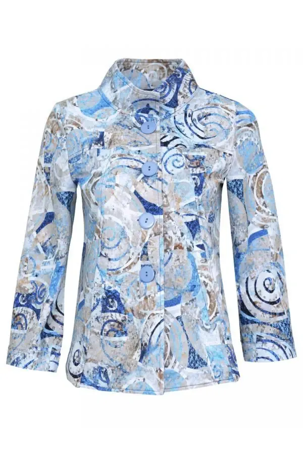Simply Art Dolcezza: Sand, Sea &amp; Seashells Abstract Art Jacket