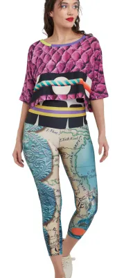 IPNG: Mermaiden Shuffle 3D Illusion Cropped Legging