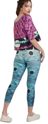 IPNG: Mermaiden Shuffle 3D Illusion Cropped Legging