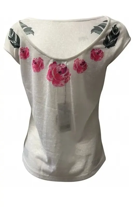 Paul Brial: Rosette Back Bouquet Top