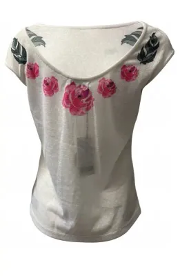 Paul Brial: Rosette Back Bouquet Top