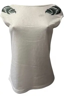 Paul Brial: Rosette Back Bouquet Top