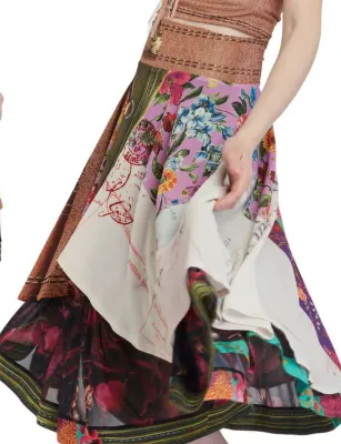IPNG: Let's Go Luggage Illusion Skirt Chiffon
