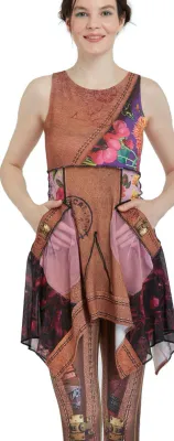 IPNG: Let's Go Luggage Illusion Gypsy Shirt Tunic