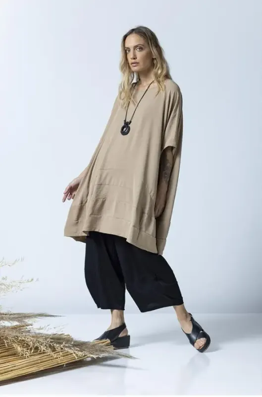 G!oze: Comfort Me Wide Leg Cropped Pants