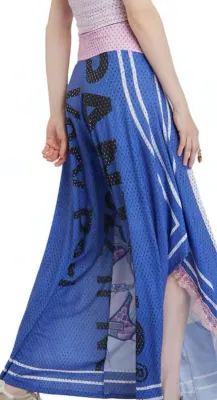 IPNG: Pantwo Greek Goddesses Illusion Drape Pants