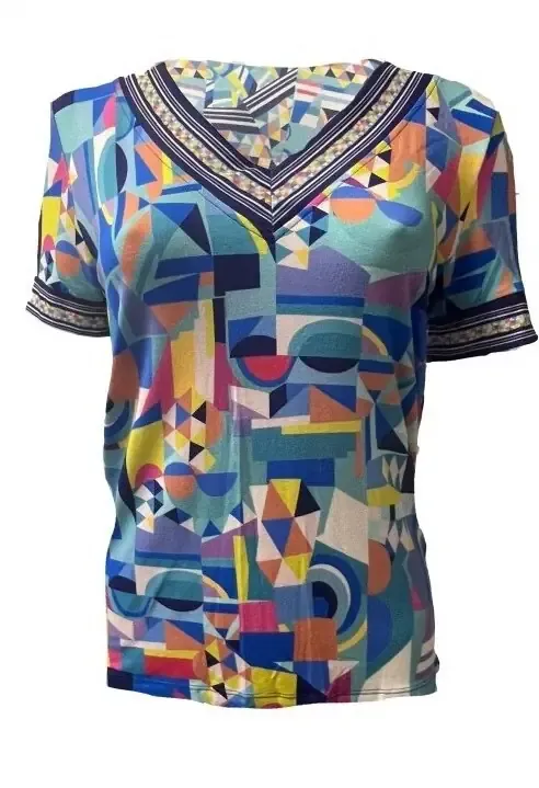 Paul Brial: Triangular Prism Contrast T-Shirt