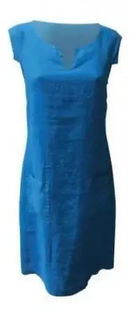 Maloka: Turquoise Rock Linen Dress