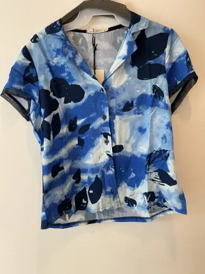 Maloka: Tied &amp; Dyed Buttoned Top