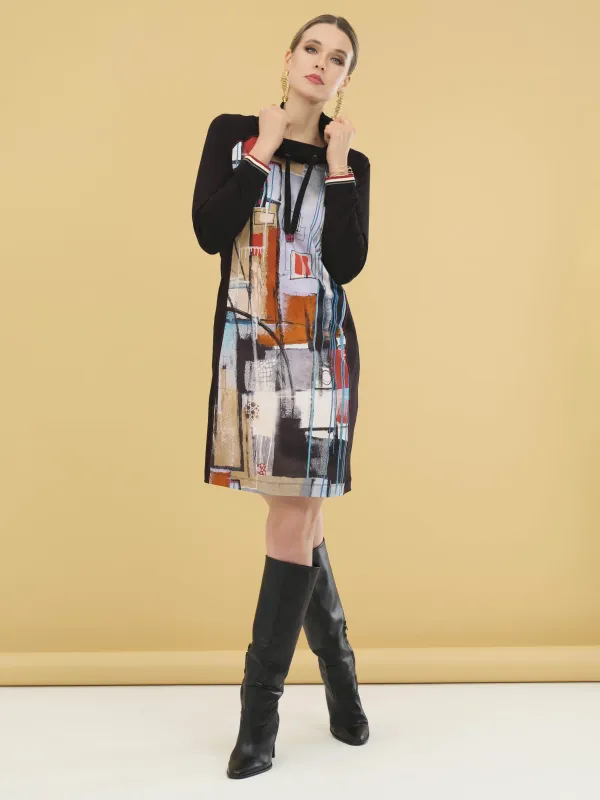 Simply Art Dolcezza: Vivacity Abstract Art Sweatshirt Dress