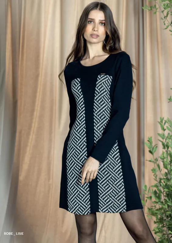 Maloka: Labyrinthe Contrast Dress