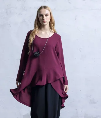 G!oze: Wave Crepe Tunic