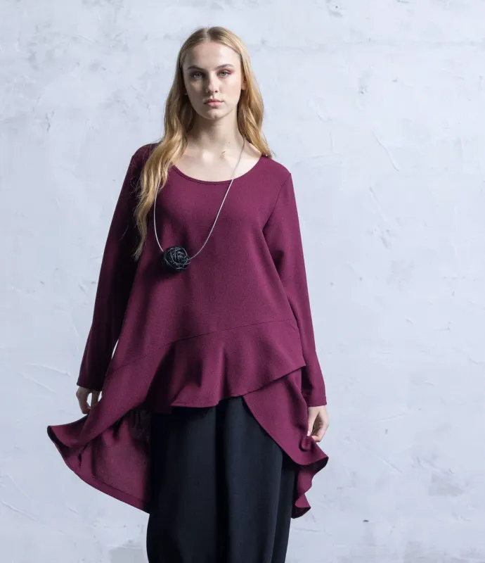 G!oze: Wave Crepe Tunic