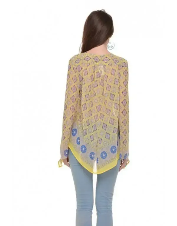 Sunlight Paris: Asymmetrical Tunic Blouse Pistache